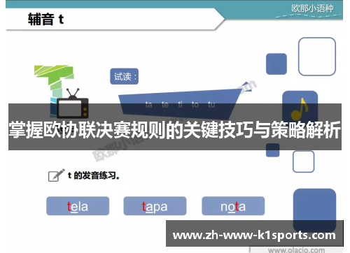 掌握欧协联决赛规则的关键技巧与策略解析 掌握欧协联决赛规则的关键技巧与策略解析